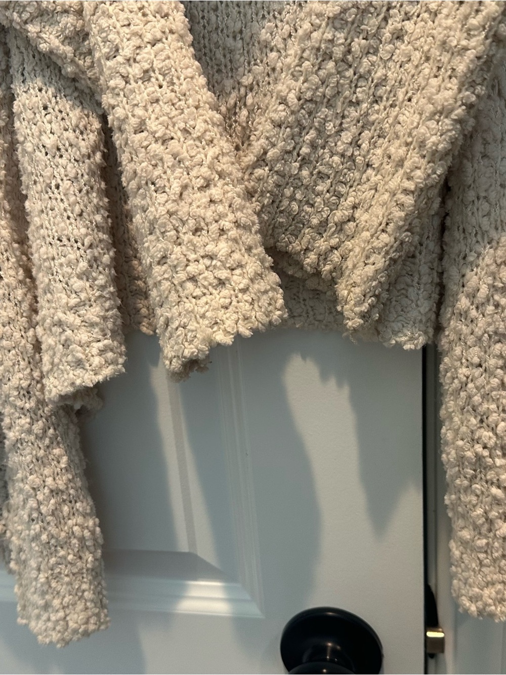 Umgee Cream Bouclé Open-Front Cardigan - Picture 6 of 10